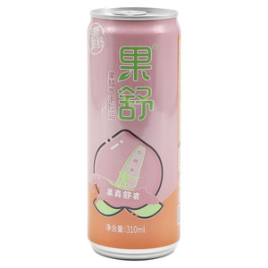 果舒白桃味果醋气泡饮料310ml