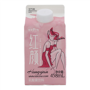 奶牛梦工场红颜杀菌型乳酸菌饮料