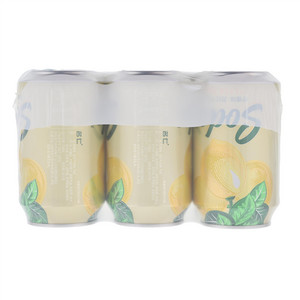 名仁330ml苏打汽水（柠檬味）六连包塑封膜