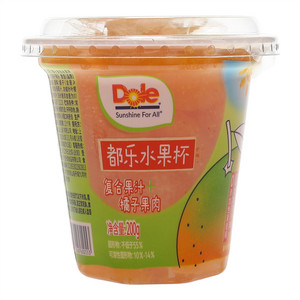Dole都乐复合果汁橘子果肉水果杯