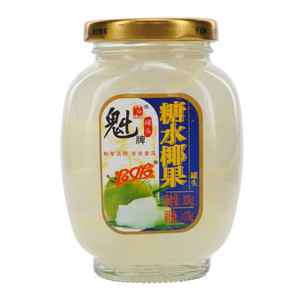 魁牌发又发糖水椰果罐头