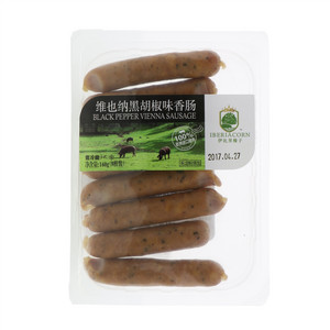 伊比里橡子维也纳黑胡椒味香肠160g