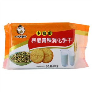 一代饼师木糖醇荞麦青稞消化饼干