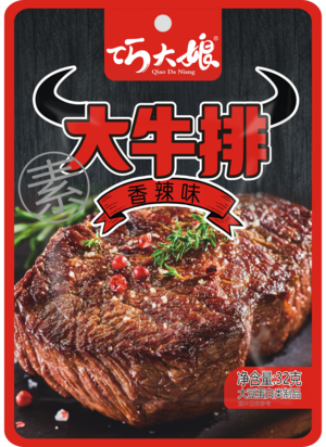 巧大娘素大牛排（香辣味）