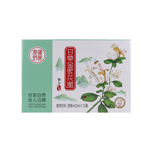 健保凉坊?甘草金银花密植物饮料