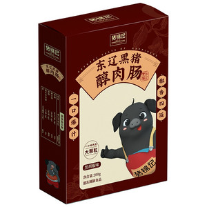 黑猪肉经典烤肠（黑胡椒味）200g