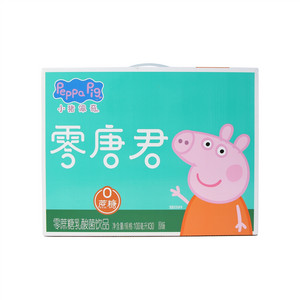 零唐君小猪佩奇原味零蔗糖乳酸菌饮品