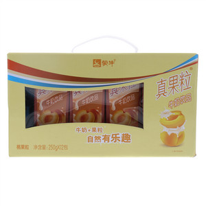 蒙牛真果粒桃果粒牛奶饮品