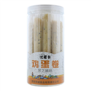 优麦卡黑芝麻味鸡蛋卷