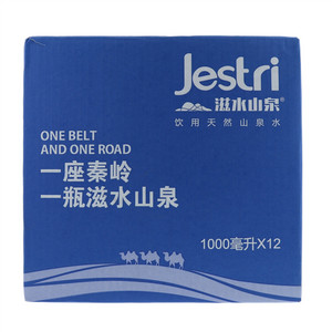 滋水山泉Jestri饮用天然山泉水1000毫升×12