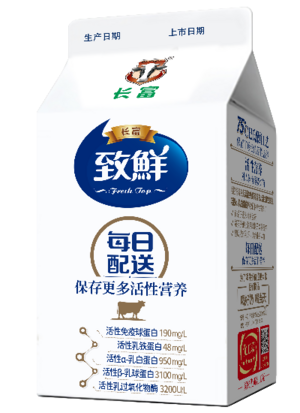 长富致鲜巴氏鲜牛奶