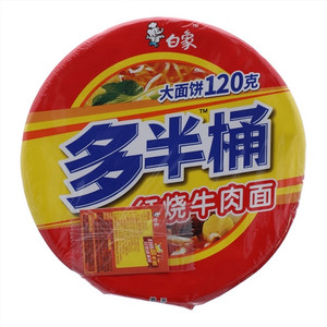 白象多半桶红烧牛肉面