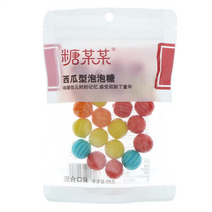 糖某某混合口味西瓜型泡泡糖
