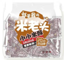 米老头黑米花生味小小米酥 