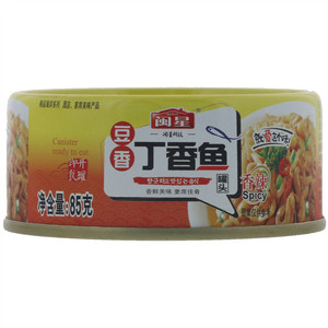 闽星豆香丁香鱼罐头