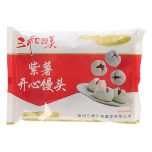 三和四美紫薯开心馒头(速冻、熟制、无肉类、速冻面米食品)