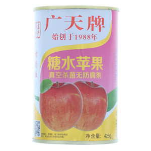 广天牌糖水苹果罐头