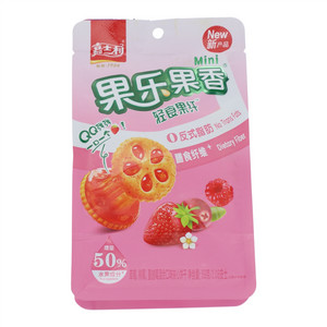 嘉士利果乐果香轻食果纤草莓、树莓、蔓越莓混合口味夹心饼干