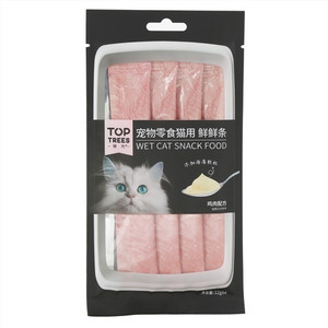 领先宠物零食猫用鲜鲜条 鸡肉配方