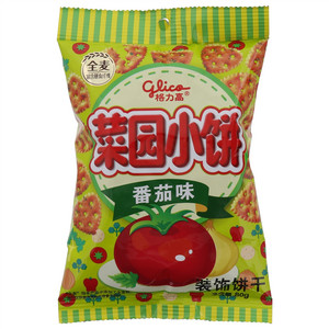 格力高菜园小饼番茄味装饰饼干（涂层型）