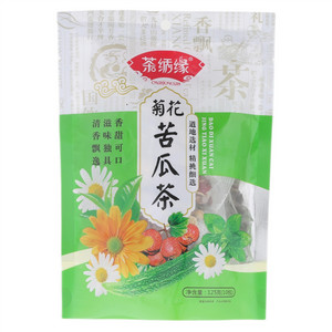 茶绣缘菊花苦瓜茶