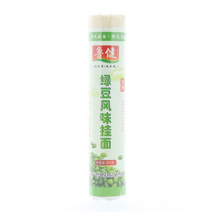 鲁健绿豆风味挂面500克