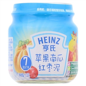 亨氏苹果南瓜红枣泥