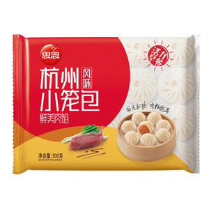 思念300克杭州风味鲜美肉馅小笼包