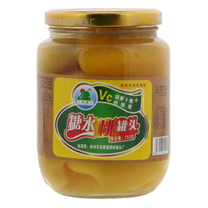 渠源糖水桃罐头