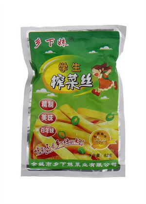 乡下妹学生榨菜丝82g