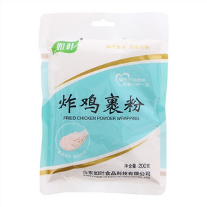 如叶炸鸡裹粉