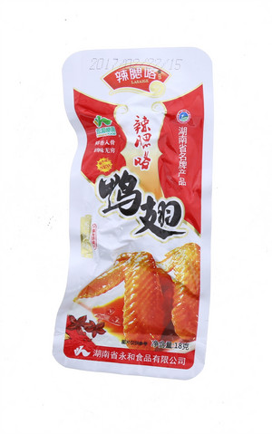 18g辣腮咯香辣味鸭翅