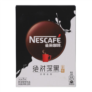 NESCAFE雀巢咖啡绝对深黑拿铁即溶咖啡饮品