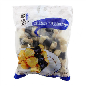 银水山速冻紫菜花枝卷（鱼糜卷）