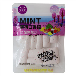 可丽芝草莓香蕉味口香糖