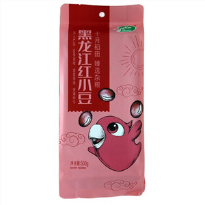 十月稻田黑龙江红小豆