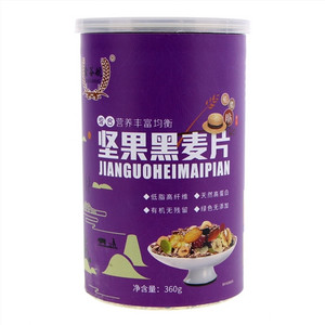 鑫谷航坚果黑麦片