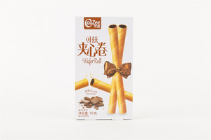 可兹休闲夹心卷（巧克力味）威化饼干60g