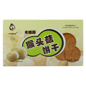 健儿乐一代饼师木糖醇猴头菇饼干