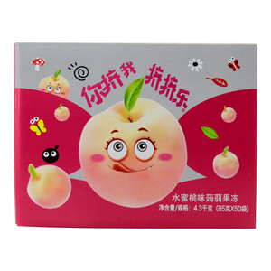 水蜜桃味蒟蒻果冻