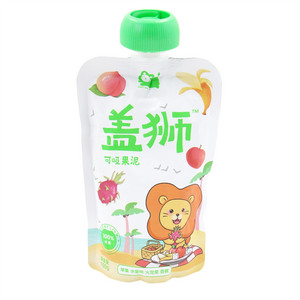 盖狮苹果水蜜桃火龙果香蕉果泥