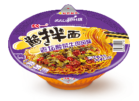 统一酱拌面老坛酸菜牛肉风味碗面