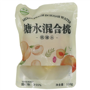 鲁海糖水混合桃(桃罐头)