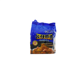 公仔炒面王-蚝油海鲜风味（4包装）（油炸方便面）