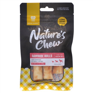 纳瑞施爱咬天生牛皮卷犬用宠物零食