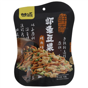 甘源烤肉味虾条豆果