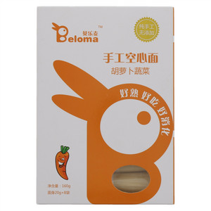 贝乐麦胡萝卜蔬菜手工空心面