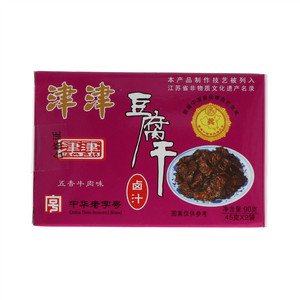 津津五香牛肉味卤汁豆腐干(非发酵性豆制品)