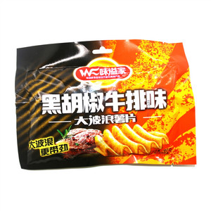 味溢家黑胡椒牛排味大波浪薯片