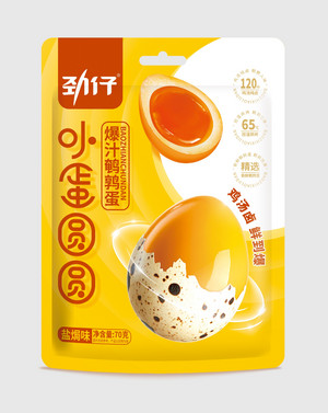120g袋装爆汁鹌鹑蛋盐焗味